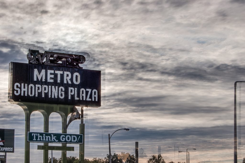 Metro Shopping Plaza October 13 2006 early morning photographer George Hancock Memphis Tennessee