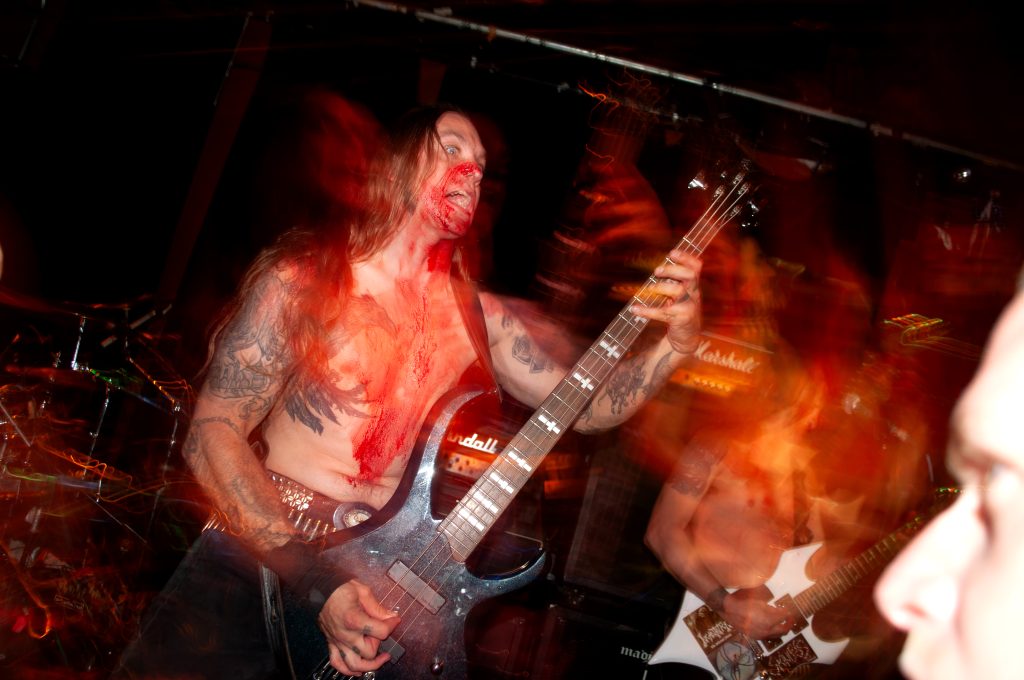 Process of Suffocation Bass Player Blood Artist George Hancock Memphis Tennessee April 8 2011