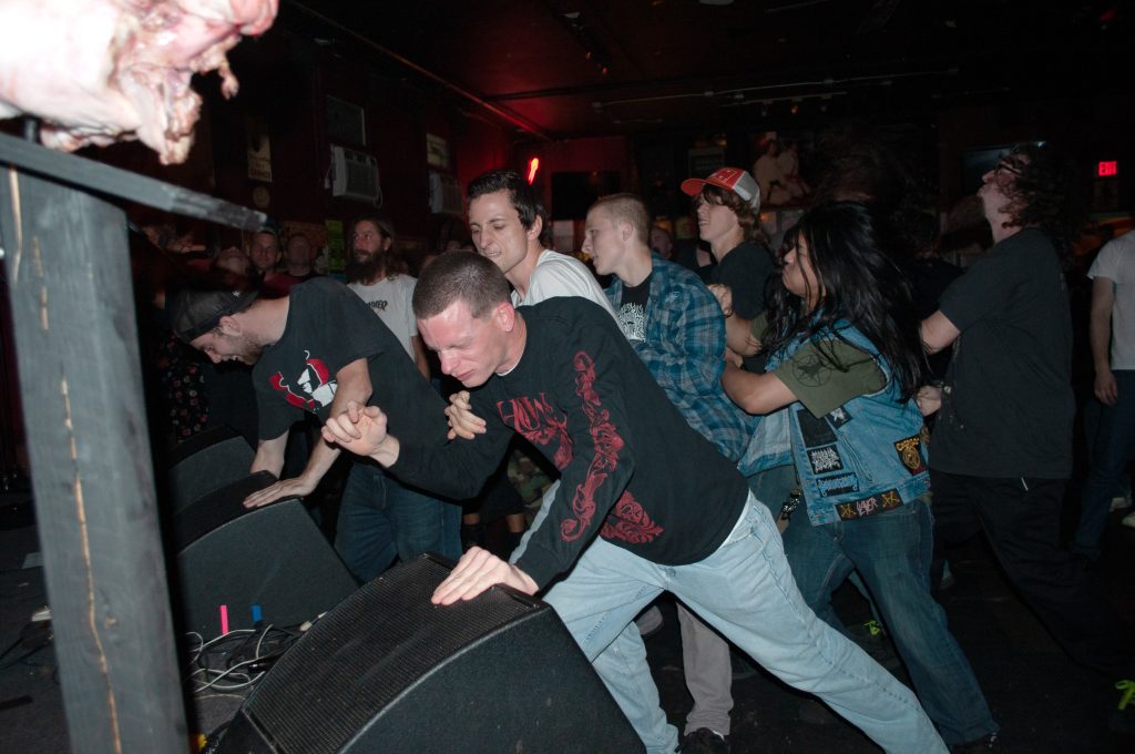Process of Suffocation crowd Blood Photographer George HancockMemphis Tennessee April 8 2011
