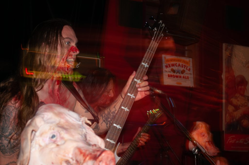 Process of Suffocation Bass Player Blood Photographer George Hancock Memphis Tennessee April 8 2011